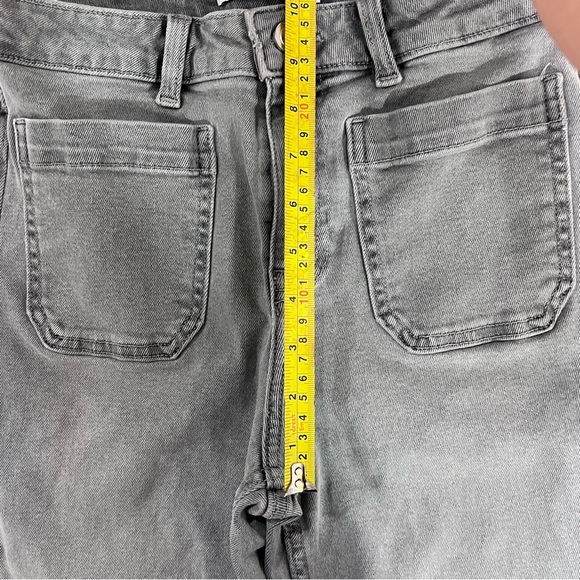 Zara Straight leg Cropped Jeans in grey/ women’s size 4 - Picture 8 of 9